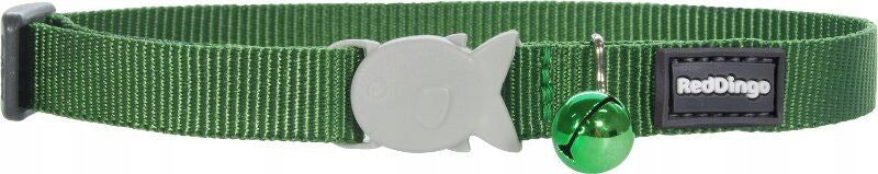 Red Dingo obojek pro kočky - Green - 12 mm