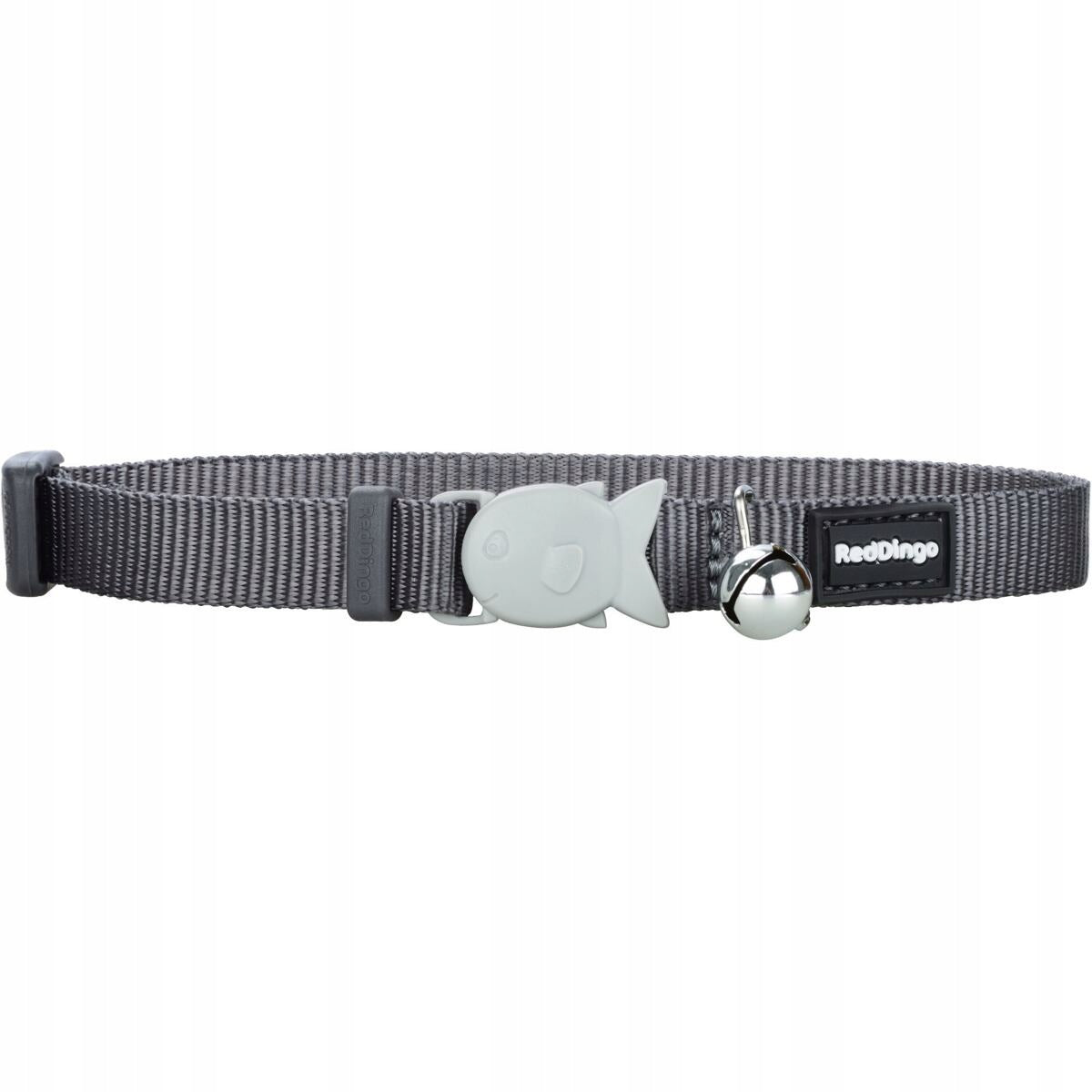 Red Dingo obojek pro kočky - Grey - 12 mm