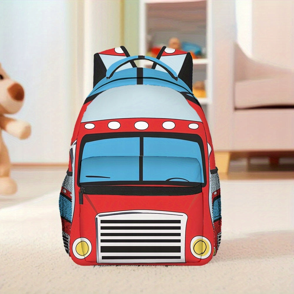 Red Fire Engine Work & Weekend Getaway Backpack for Teens