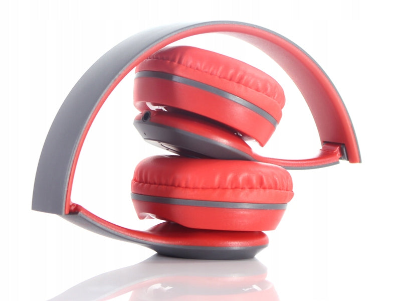 Red HEADPHONES with RADIO and BLUETOOTH WIRELESS On-Ear Jack 3.5.mm Model other