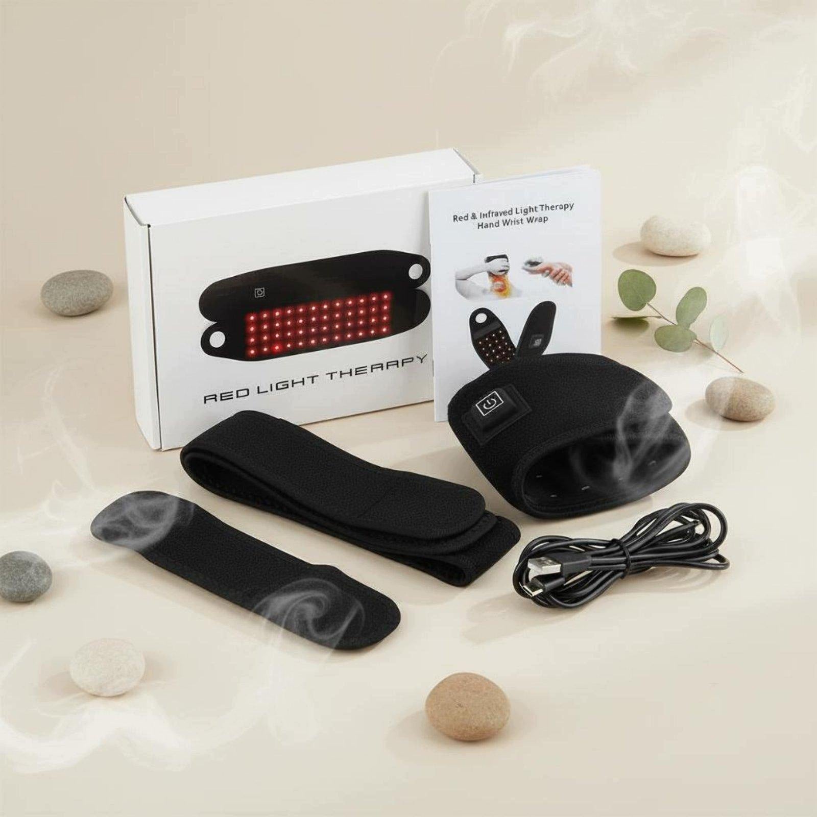 Red Light Wristband Double Range 660nm 850nm Wrist Soothing Wrap USB Medical device no