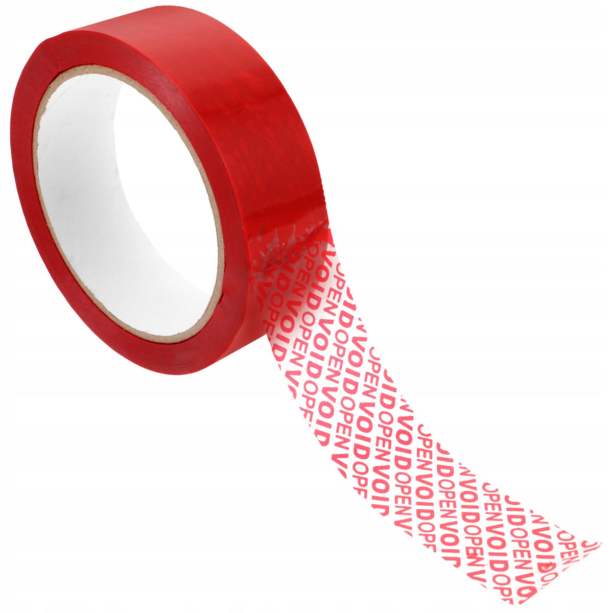 Red Pet Tamper Evident Security Tape with Voidopen Feature for Packaging