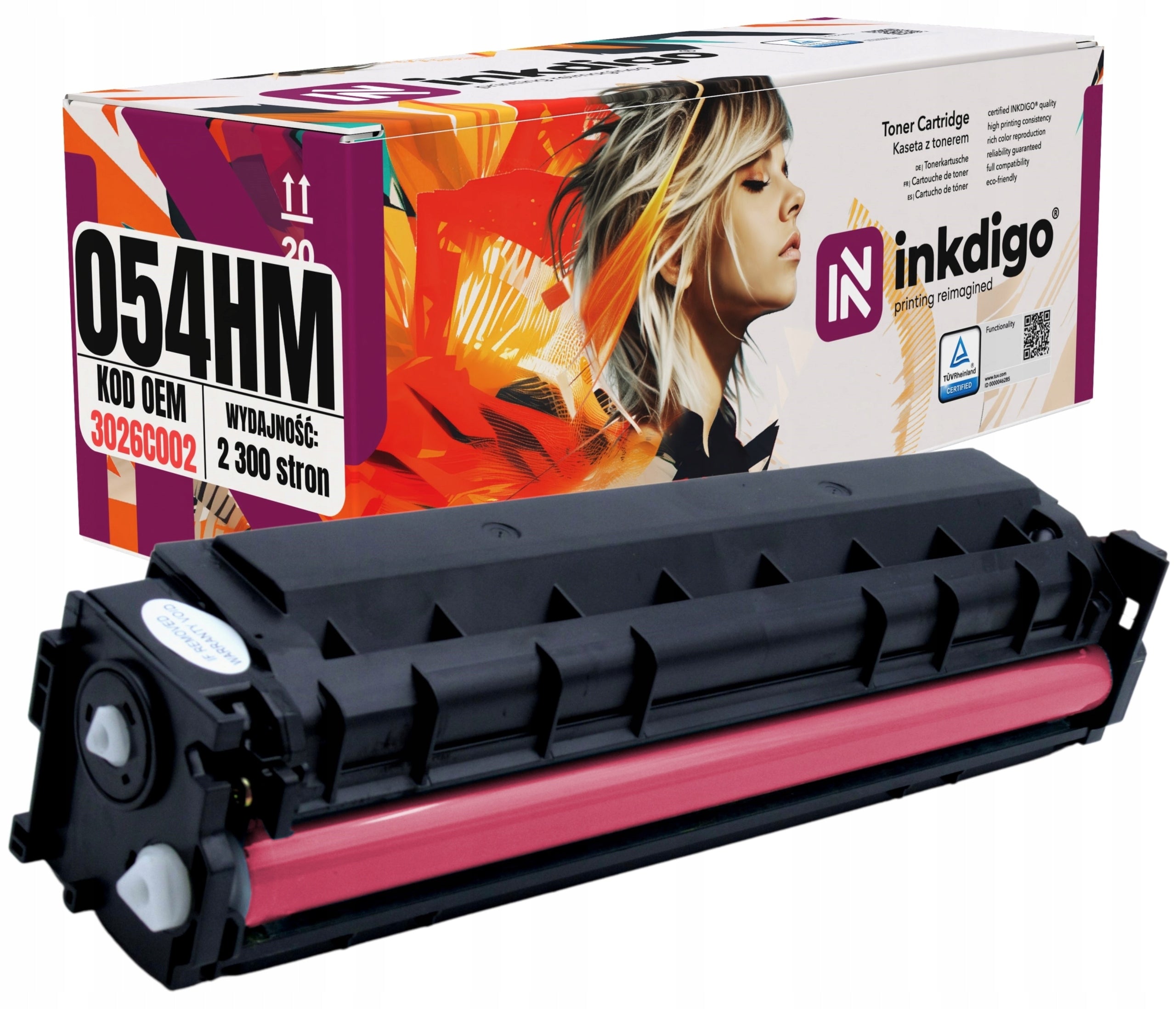 Red Toner Cartridge for CANON I-Sensys CRG054 MF642Cdw MF643Cdw MF644Cdw