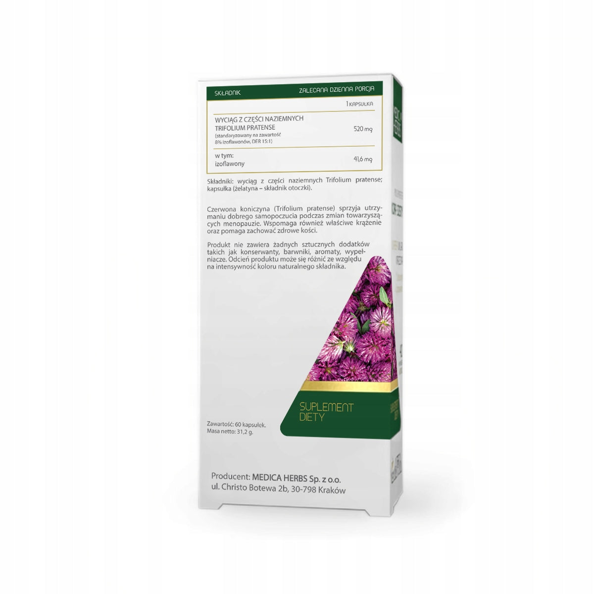Red clover+ 520 mg 8% | Menopause and comfort | NEW | POWERFUL EXTRACT Brand Medica Herbs
