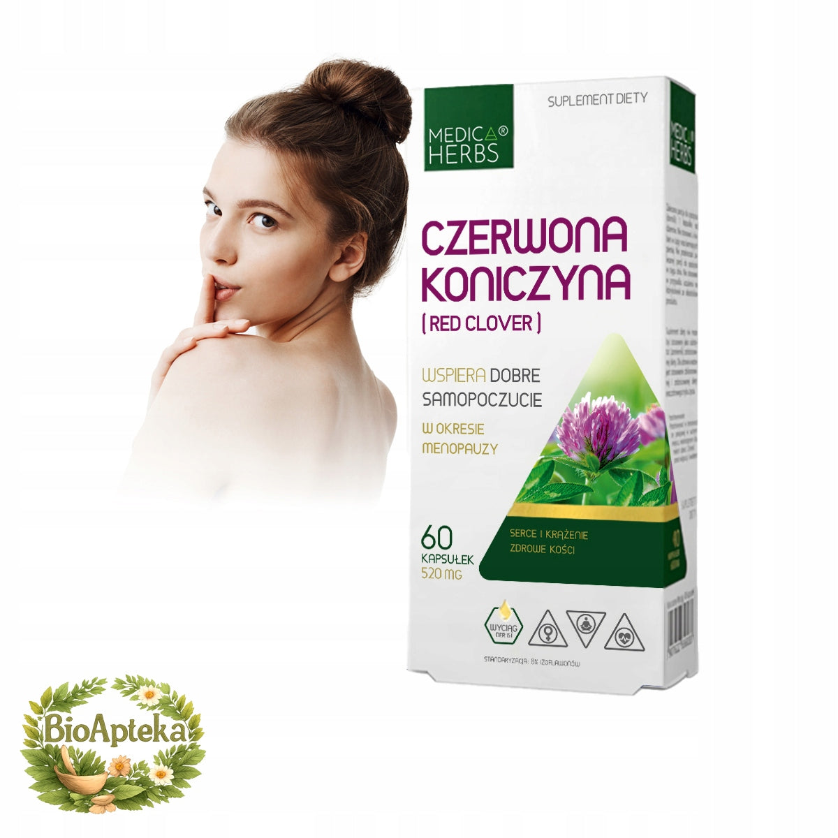 Red clover+ 520 mg 8% | Menopause and comfort | NEW | POWERFUL EXTRACT