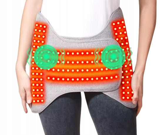 Red hip light therapy relieves joint pain regeneration + massage