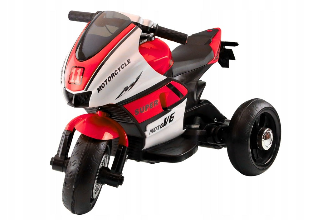 Red tricycle with sound and lights for baby Brand LEAN Toys