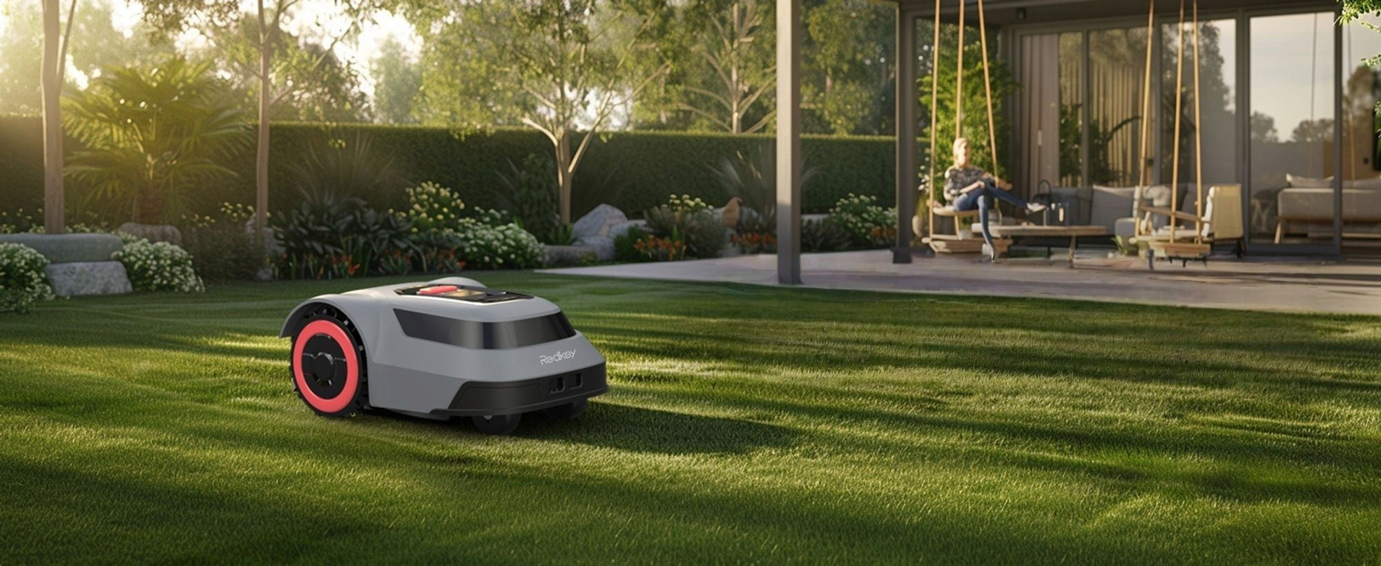 Redkey MGC500 Robot Lawn Mower 800m² C-ToF Navigation App 45% Slope Packaging status original