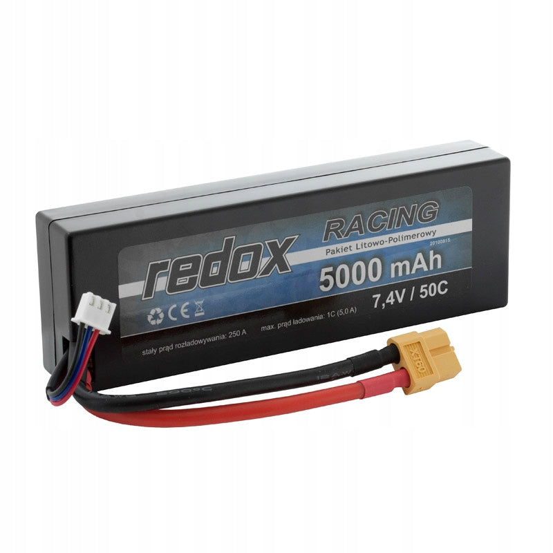 Redox 5000 mAh 7,4V 50C Hardcase - LiPo package