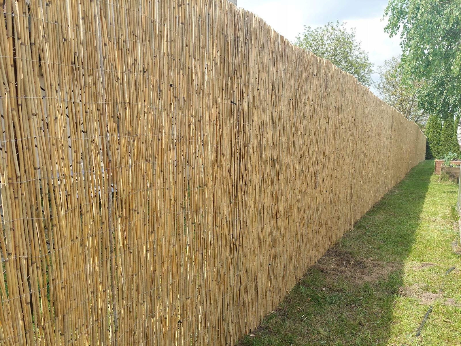 Reed mat 180 x 600 cm Reed mats 1.8 x 6 Product weight with unit packaging 14 kg
