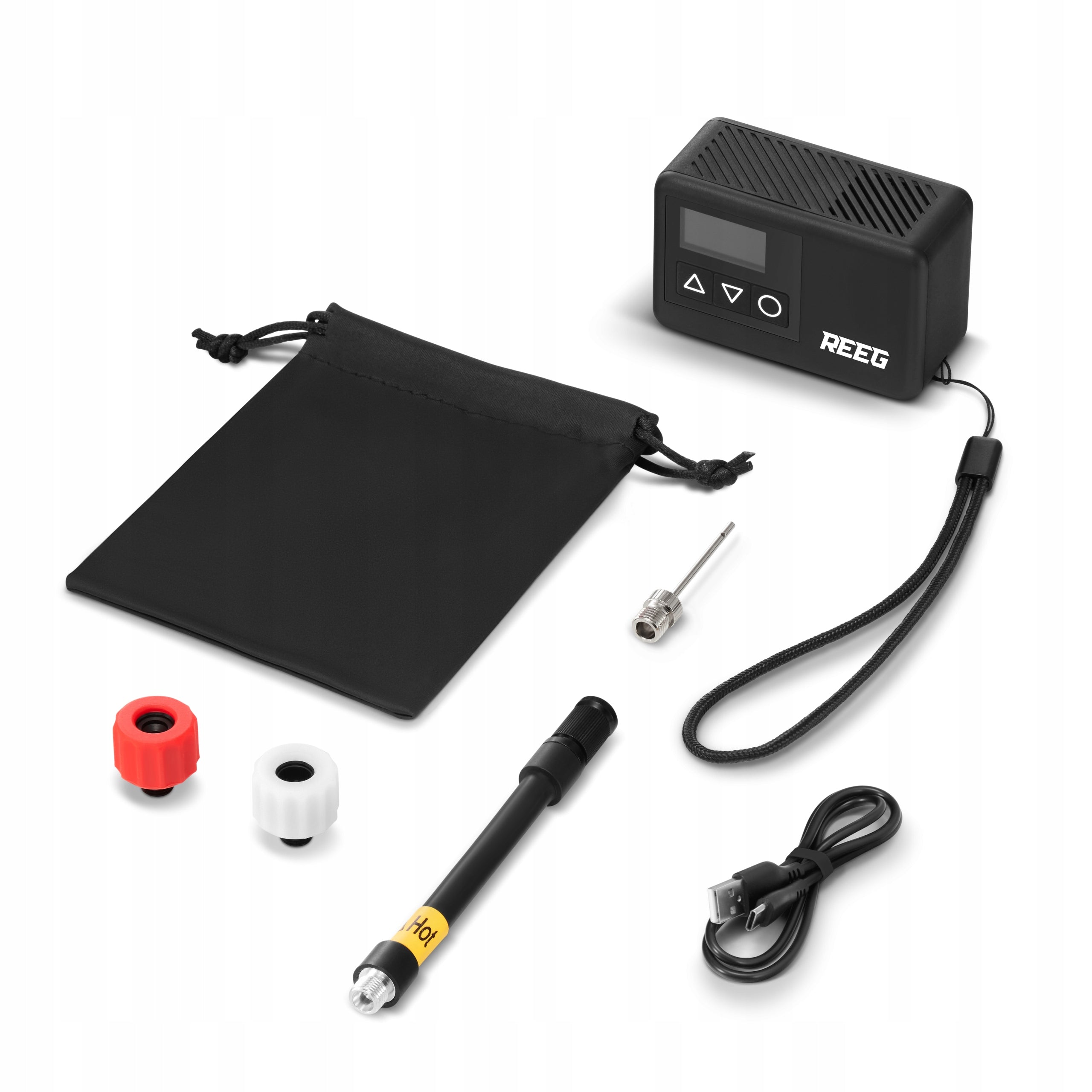 Reeg Air Pump MINI for bicycle, scooter, ball 120 PSI Color black