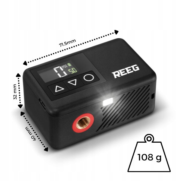Reeg Air Pump MINI for bicycle, scooter, ball 120 PSI Dominant material synthetic material