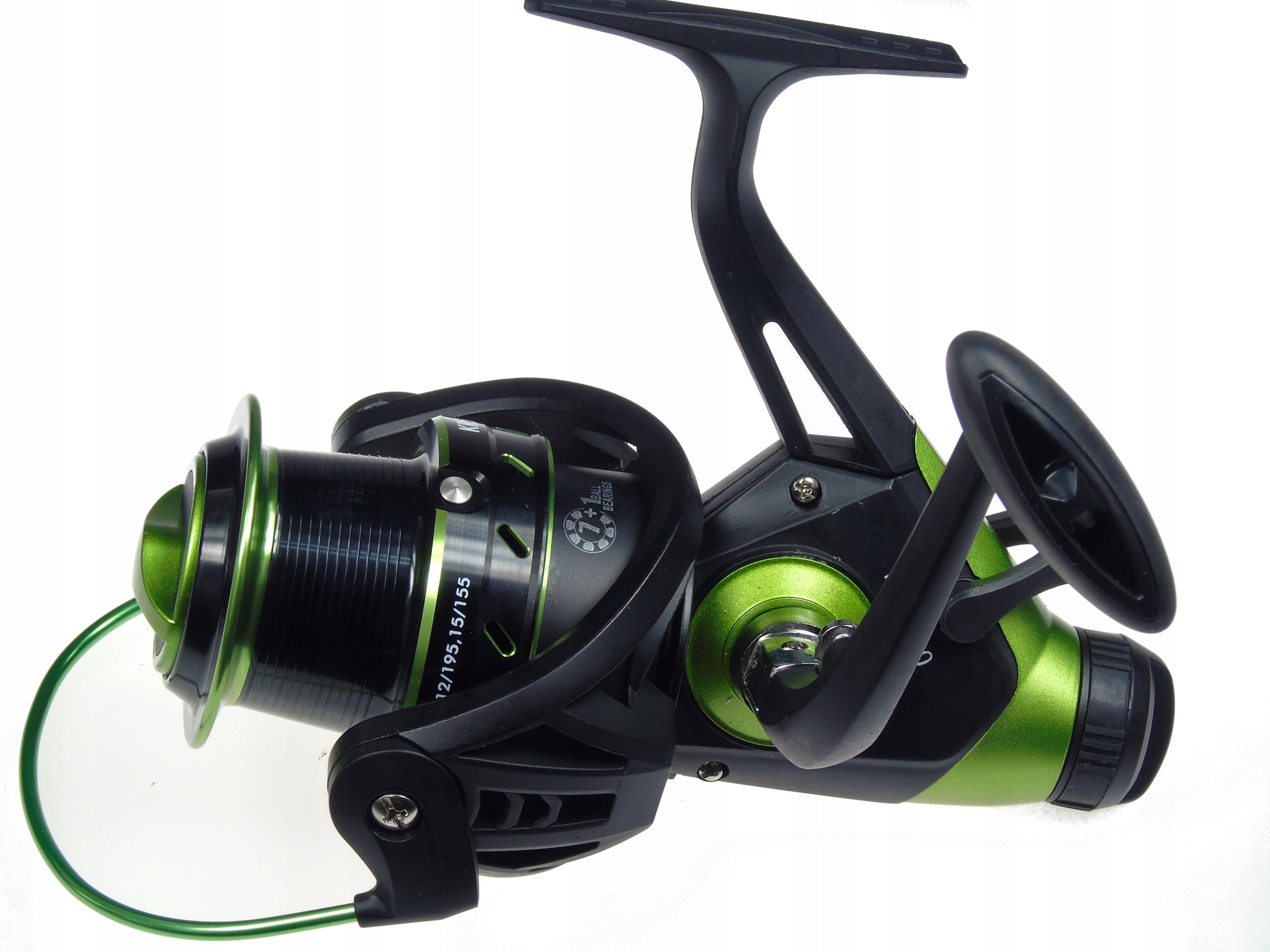 Reel KR 5000 free gear FEEDER 7 + 1 bearings GREEN RUNNER Carp carp Size 5000