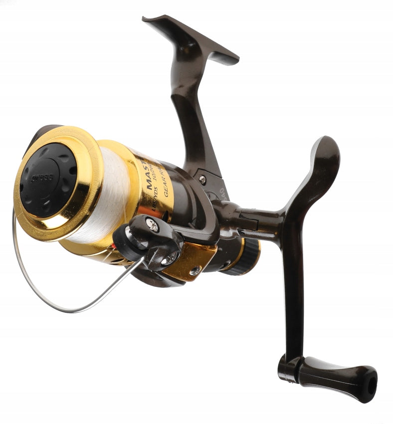 Reel MASTER 540 Fishing Line 5 Spinning Bearings Rear Brake 100099 Gear ratio 5.2:1