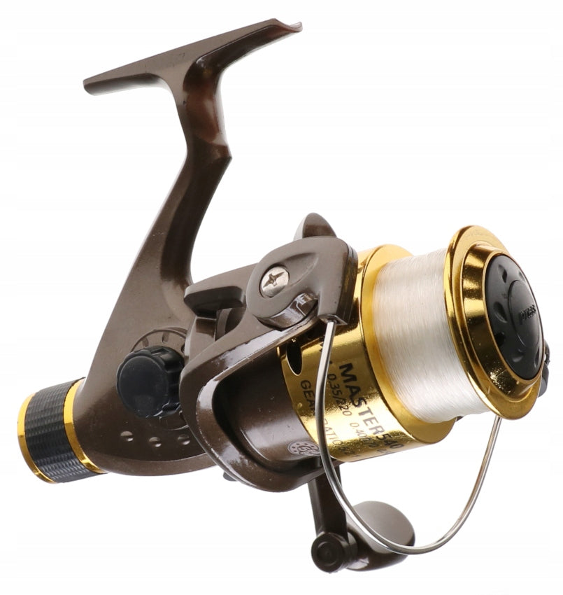 Reel MASTER 540 Fishing Line 5 Spinning Bearings Rear Brake 100099