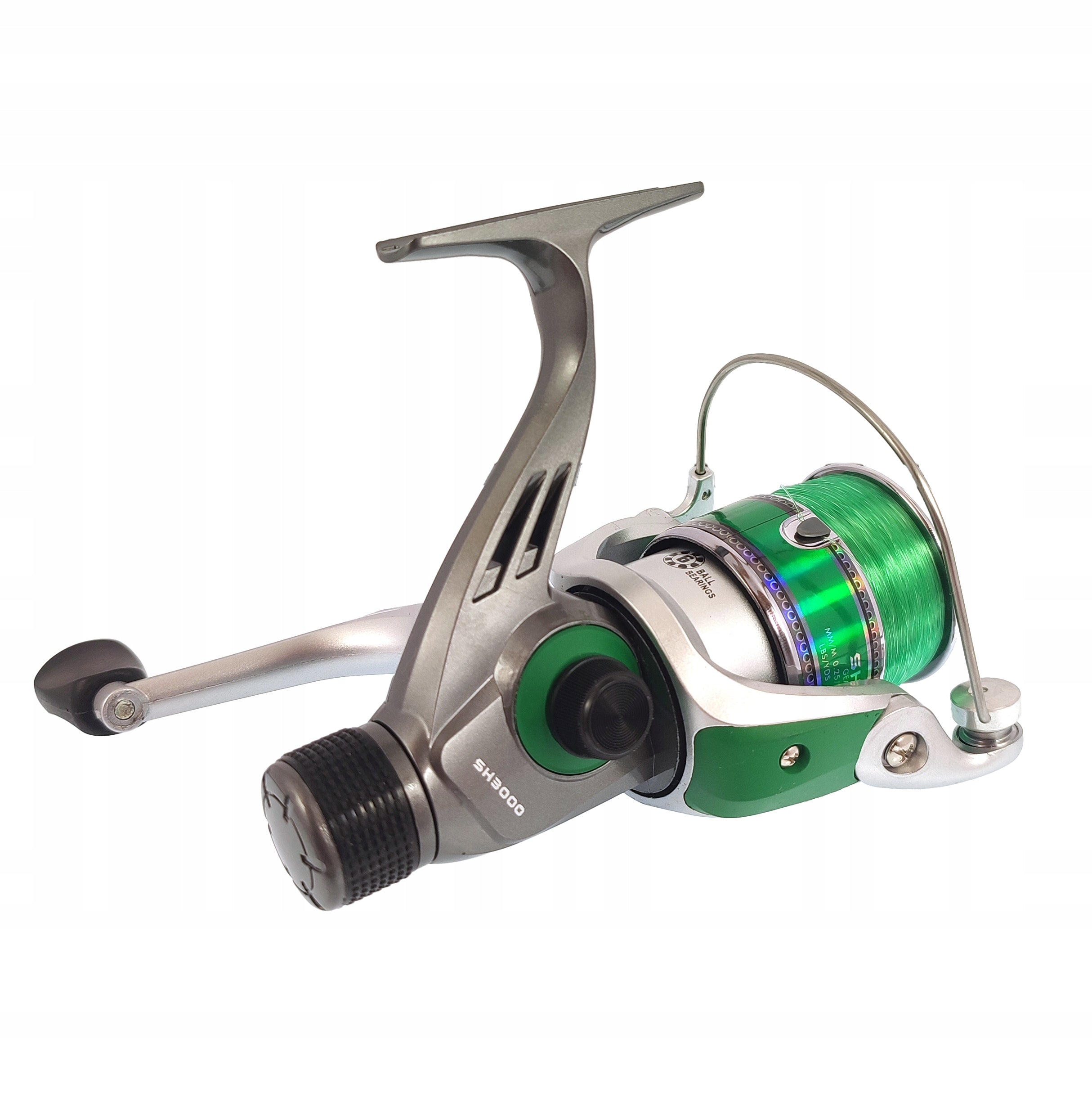 Reel SH3000 5.2:1 with Line 6 Bearings Rear Brake Miracle Fish Model MF-SH3000