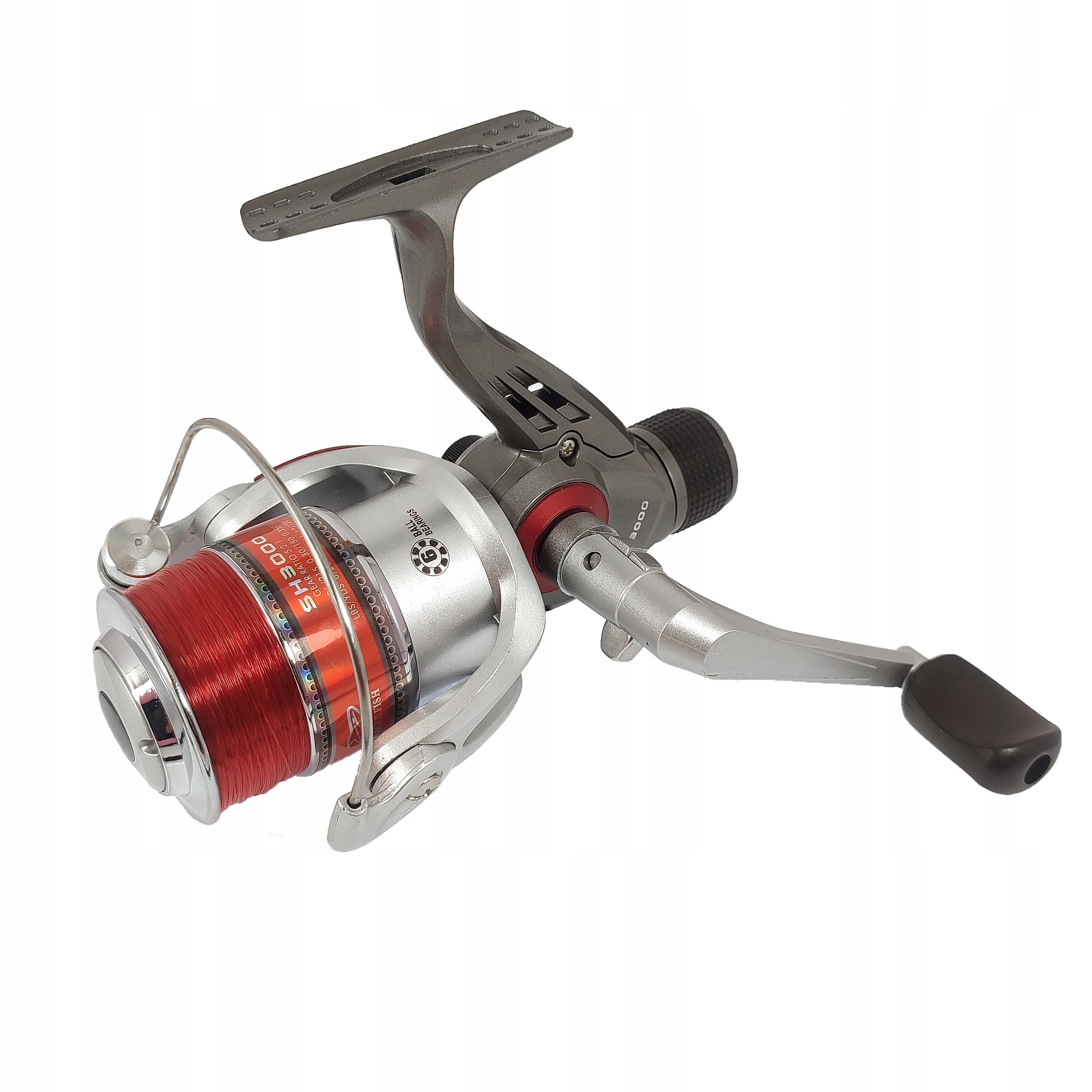 Reel SH3000 5.2:1 with Line 6 Bearings Rear Brake Miracle Fish