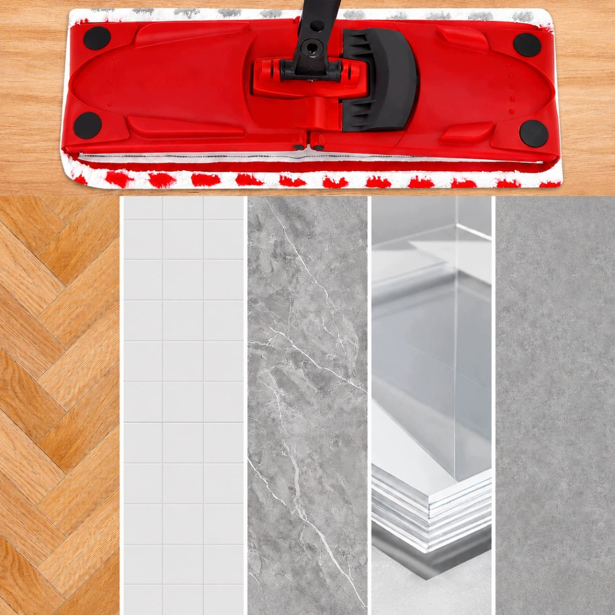 Refill for Flat Mop 3x Button Cover Absorbent Strong Manufacturer code 6942406067925