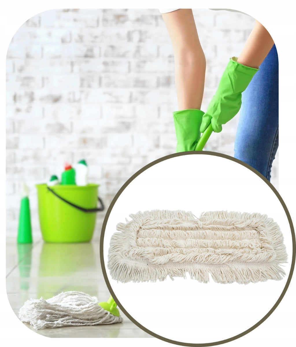 Refill for Flat Mop Cotton Pocket Overlay Soft Standard 40cm Brand Soft