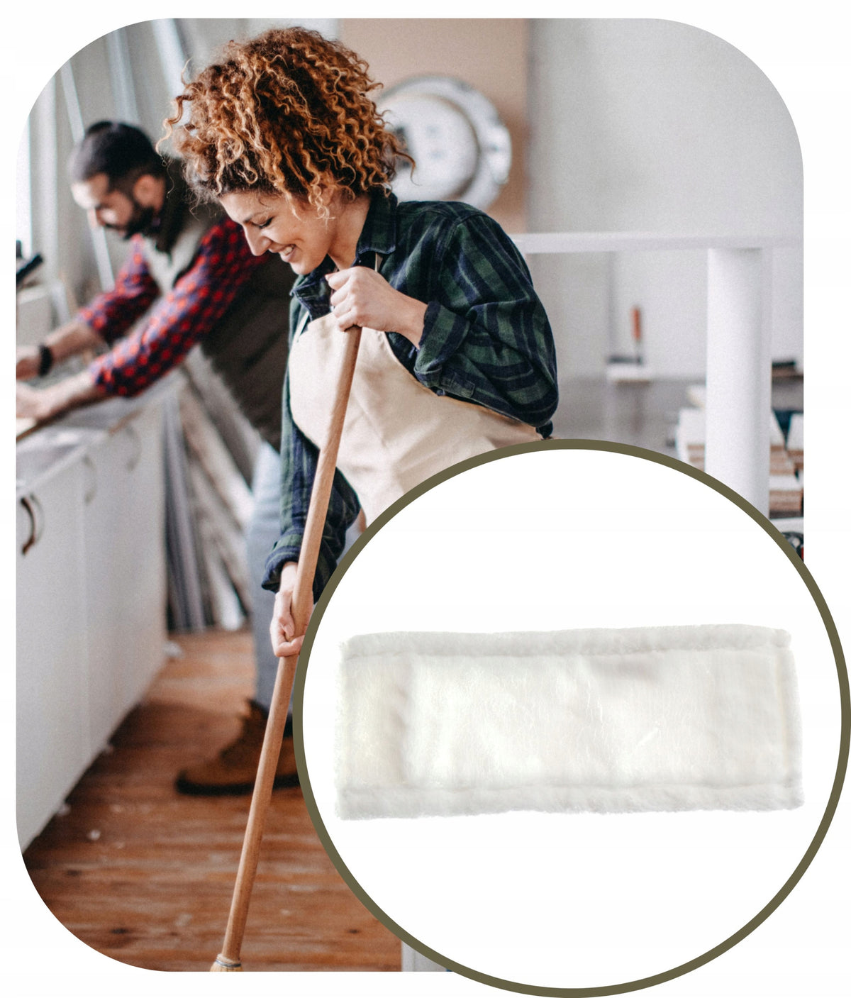 Refill for Mop Flat Soft Premium Microphase for All Surfaces 40cm Manufacturer code MP40MIKRO/PREMIUM