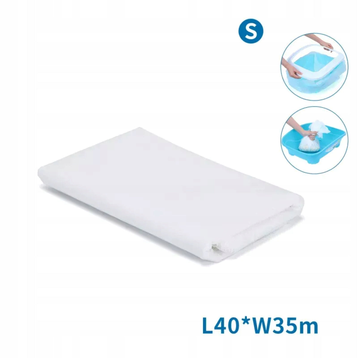 Refill for litter box Bags Strong Durable Nobleza 12 pcs 40 x 35cm S Packaging status original