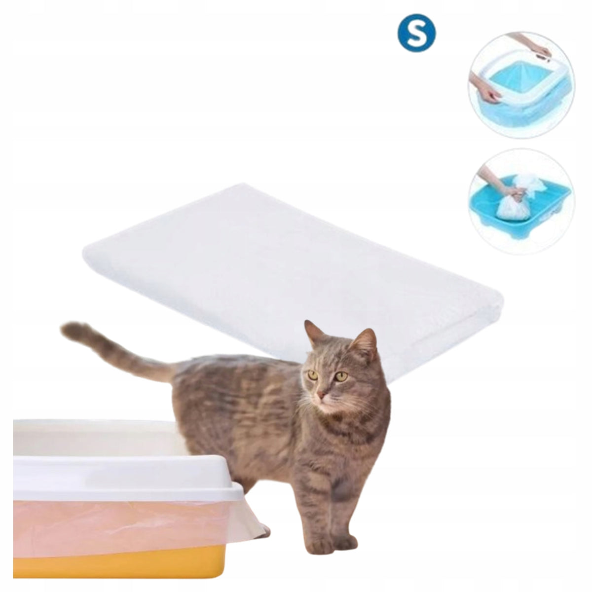 Refill for litter box Bags Strong Durable Nobleza 12 pcs 40 x 35cm S