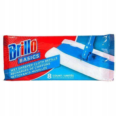 Refills for Flat Mop Moisturized Set of 8pcs 25,4cm x 20,3cm Brillo