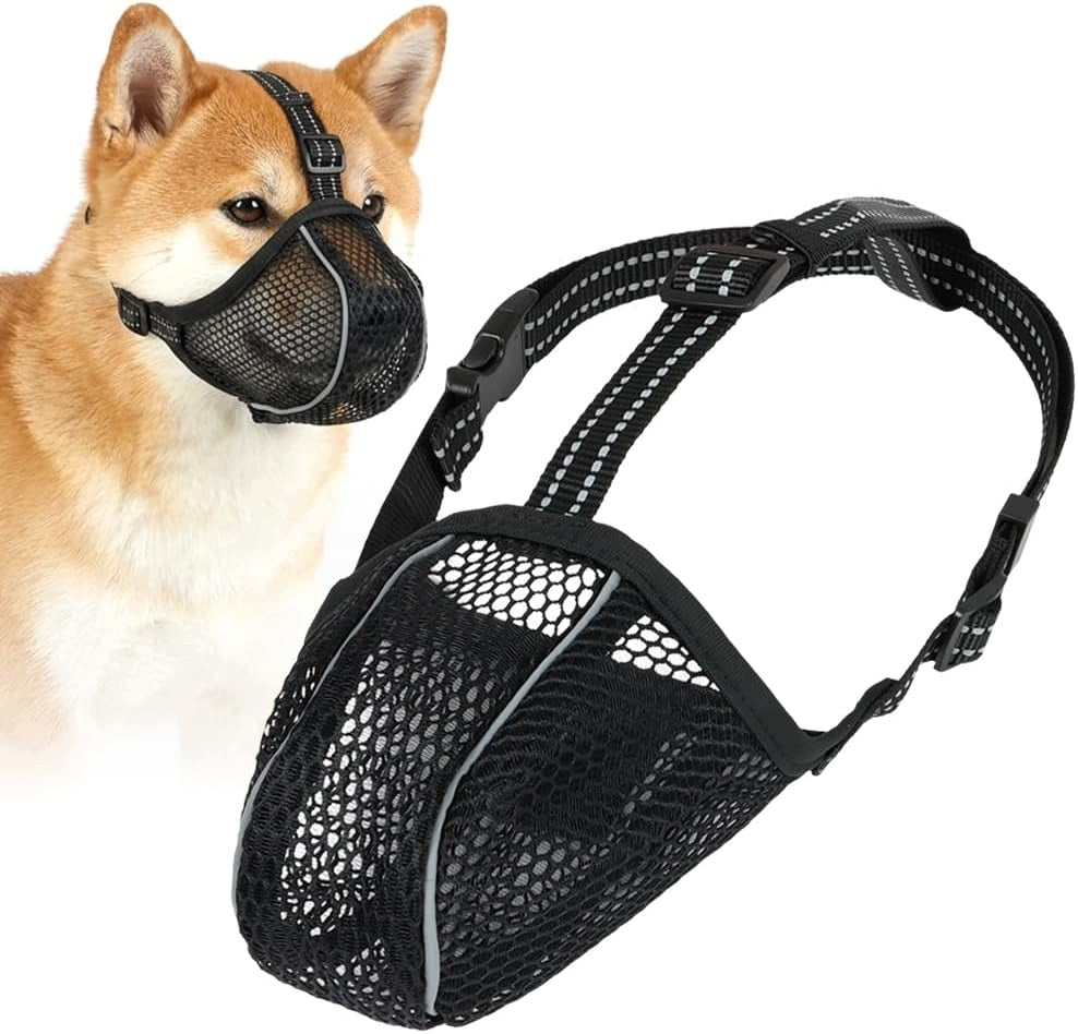Reflective Adjustable muzzle for Golden Retriver Dogs Small and Large Packaging status original