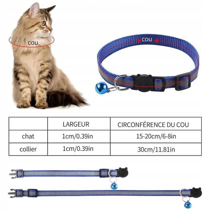 Reflective Cat Collar, Adjustable Cat Collars with Bell(4 Brand no brand