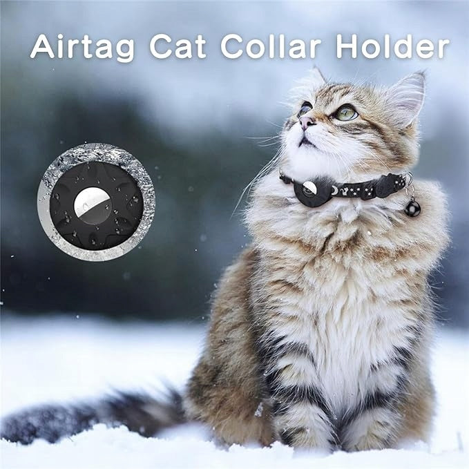 Reflective Cat Collar with Bell, Integrated Cat Collar XS