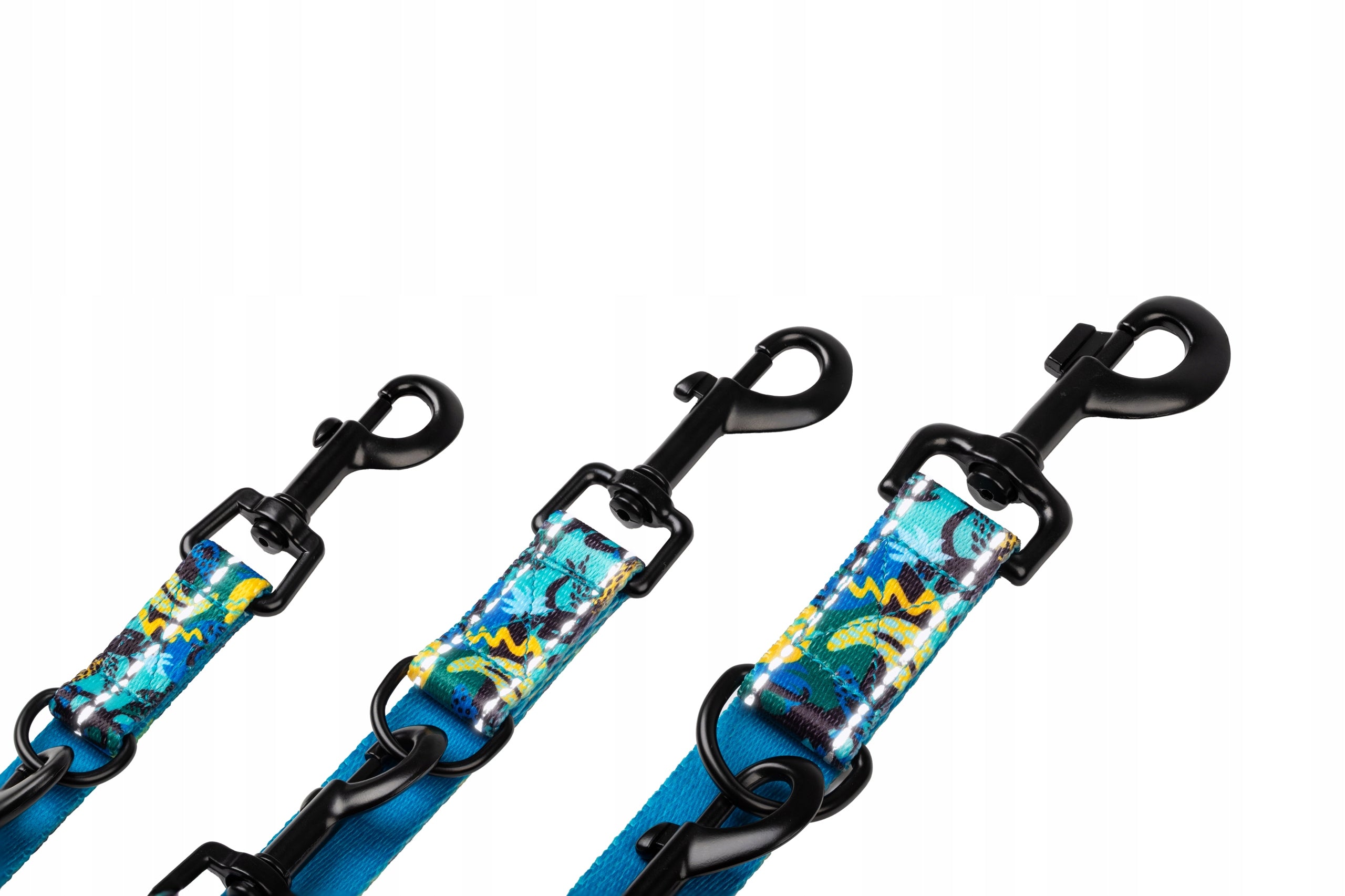 Reflective Lanyard For Dog 260 cm CHABA | Pattern Carnival | Trade name Smycz przepinana Chaba Story Carnival r. M