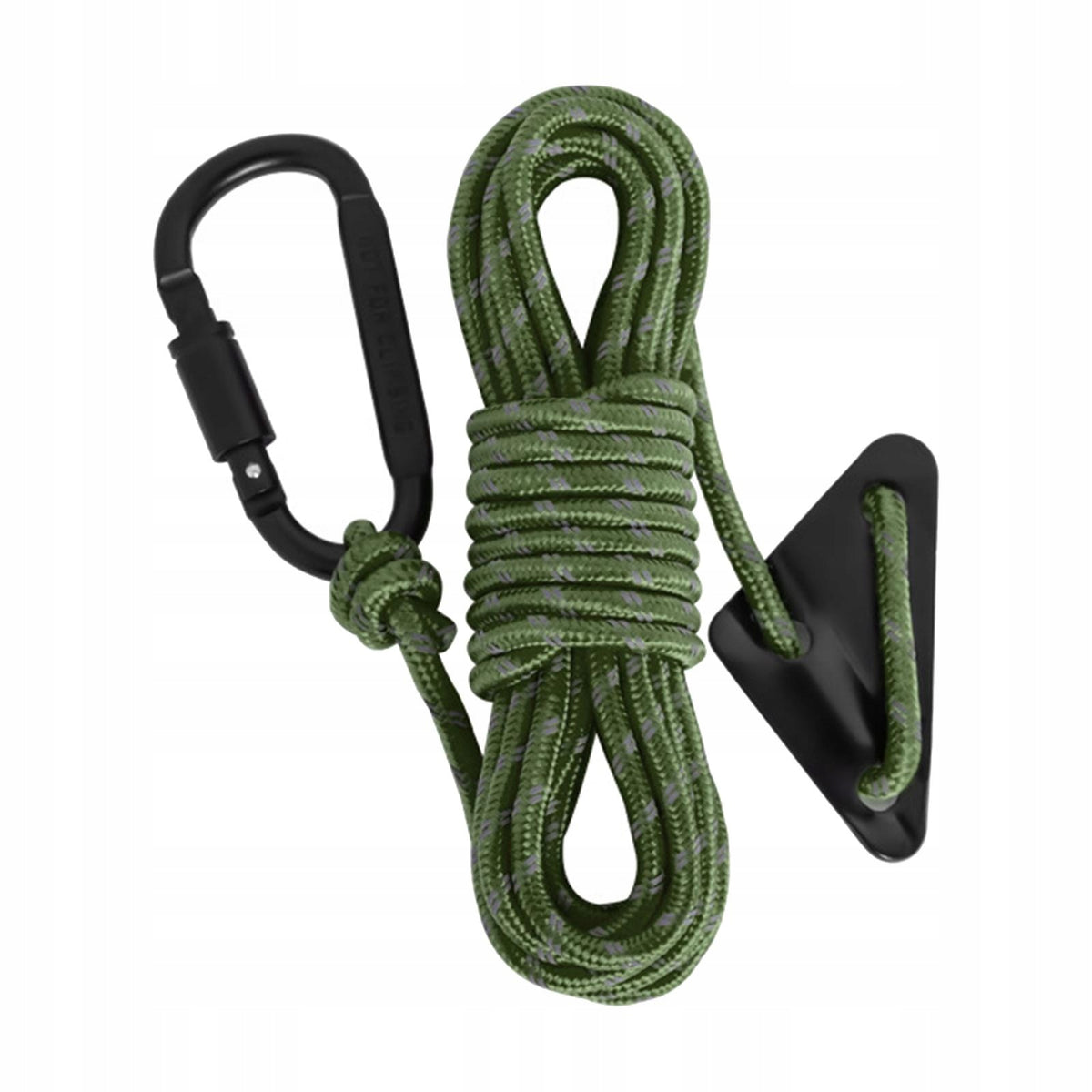 Reflective Tent guyline Guy Lines with Tensioner 5mm Wind Rope Dark Green
