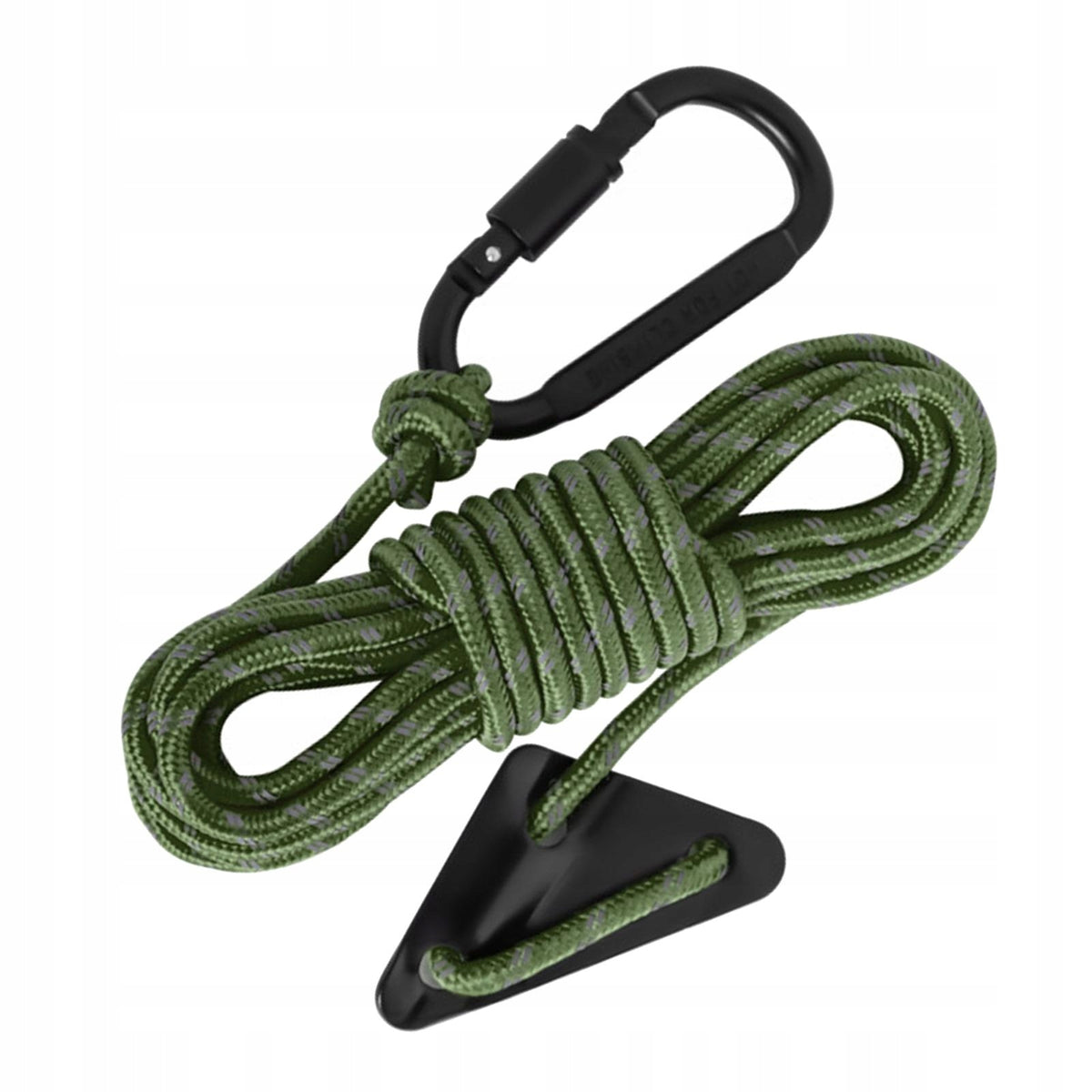 Reflective Tent guyline Tent Rope 5mm Thickened Guy Lines with Dark Green