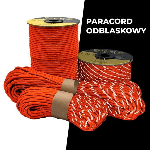 Reflective cable EDCX 4,4 mm Paracord 550 Reflective (Sofit Orange, 50 m) Manufacturer code #r3345-50