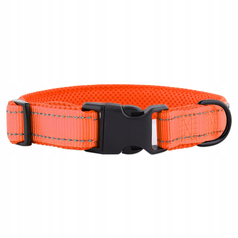 Reflective collar orange for dog adjustable strong HUGGY DOGGY S Packaging status original