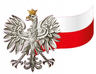 Reflective eagle with flag sticker