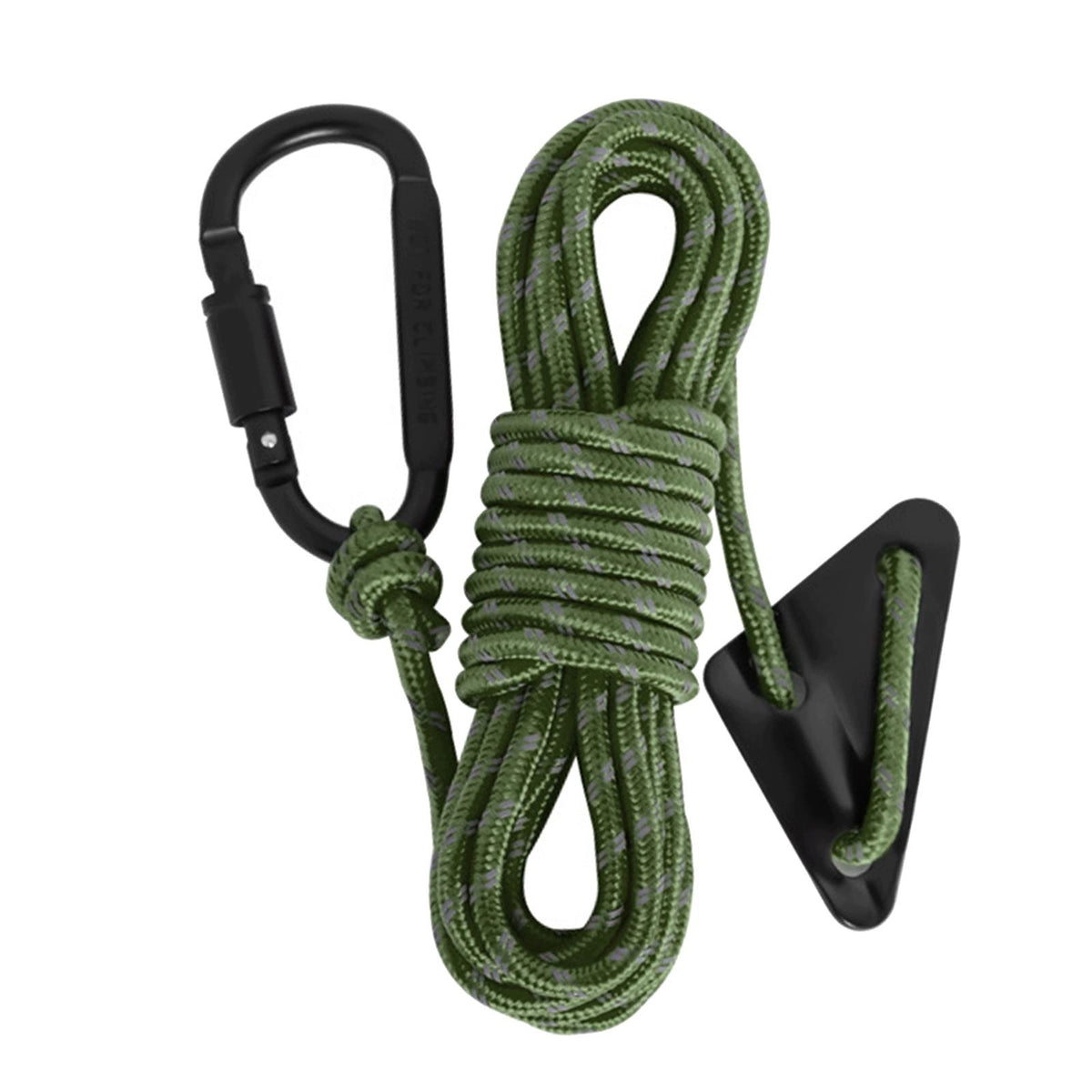 Reflective guyline Guy Lines with Tensioner Paracord Rope Wind Dark Green