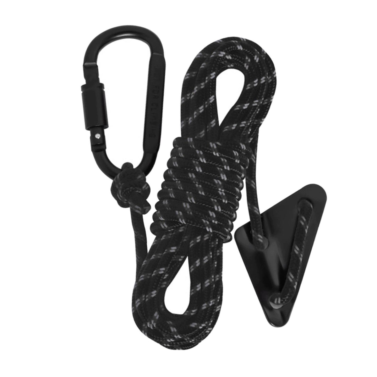 Reflective guyline Guy Lines with Tensioner Paracord Rope Wind Rope Black