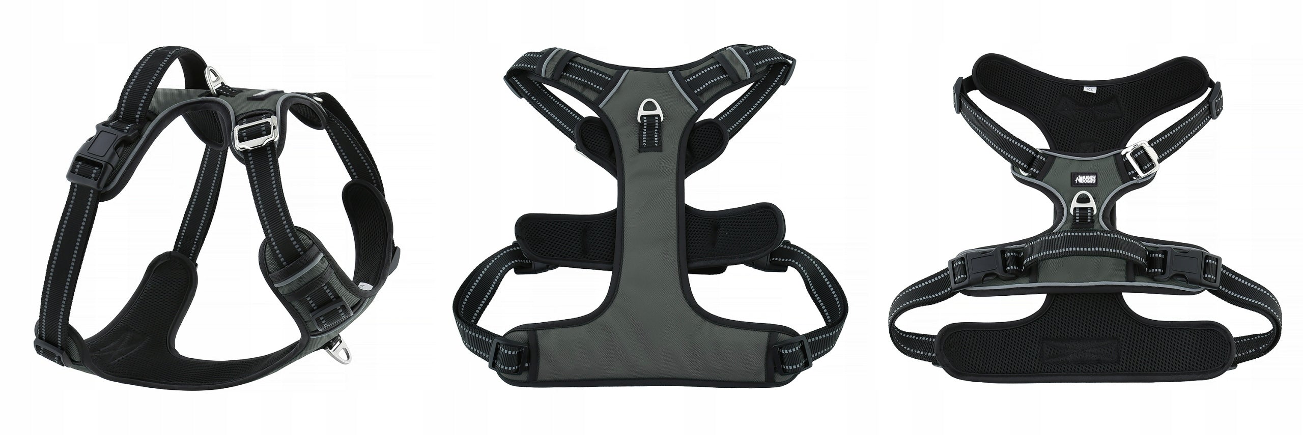Reflective harness for dog guard pressure-free HUGGY DOGGY strong easy walk S Packaging status original