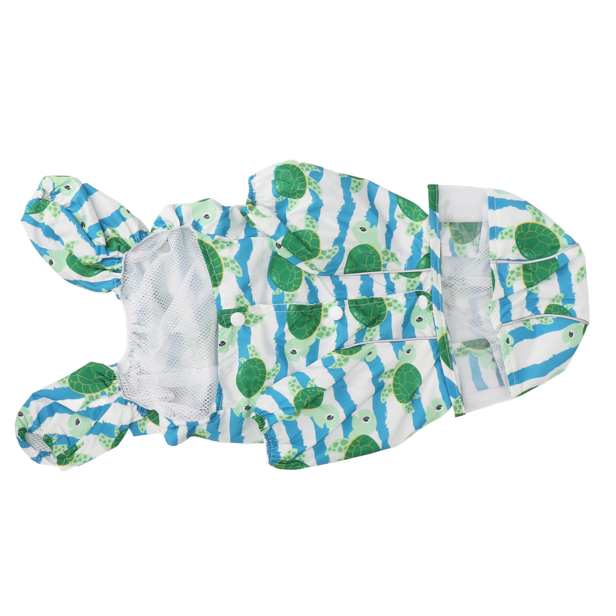 Reflective raincoat for puppies TF turtle pattern