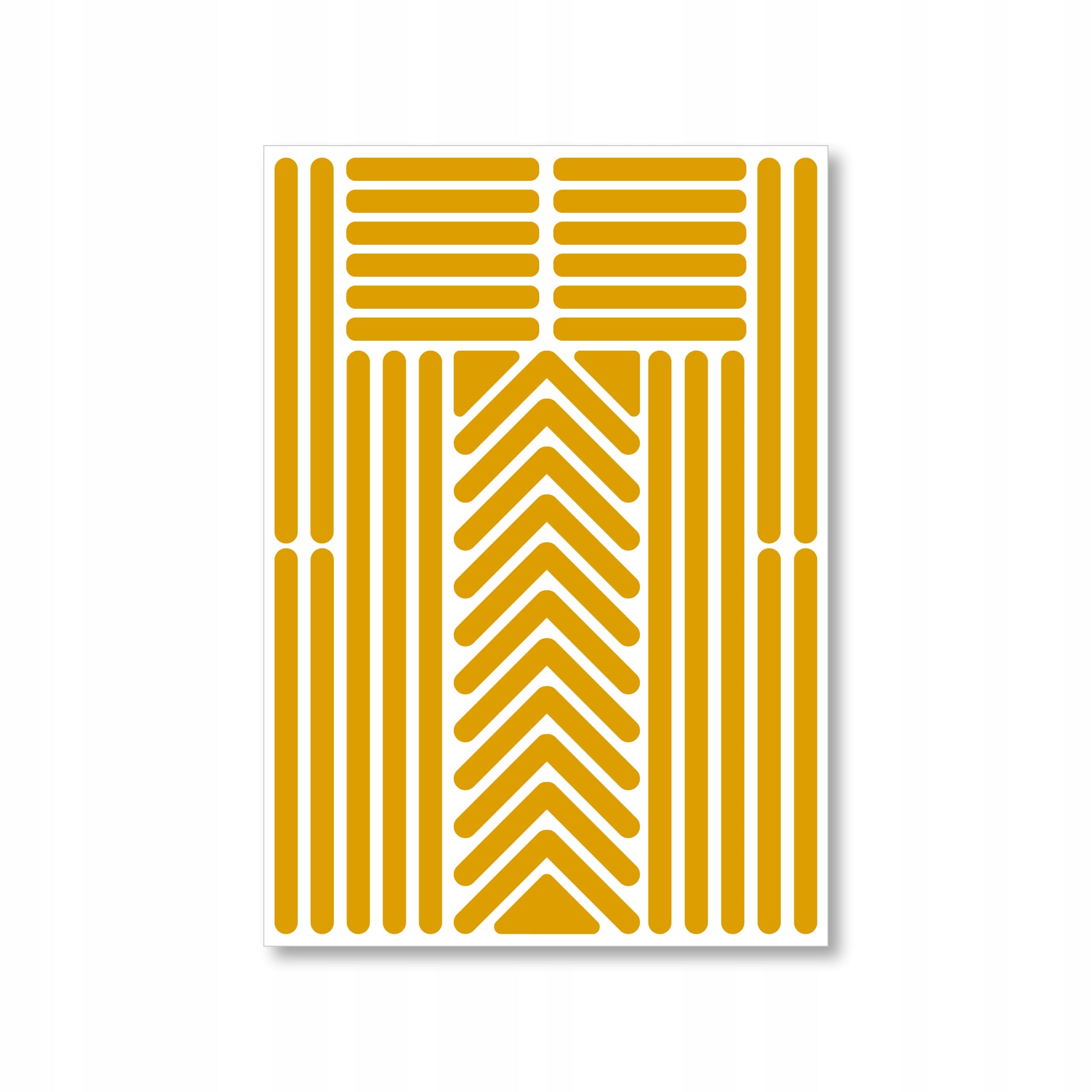 Reflective stickers for drone yellow set