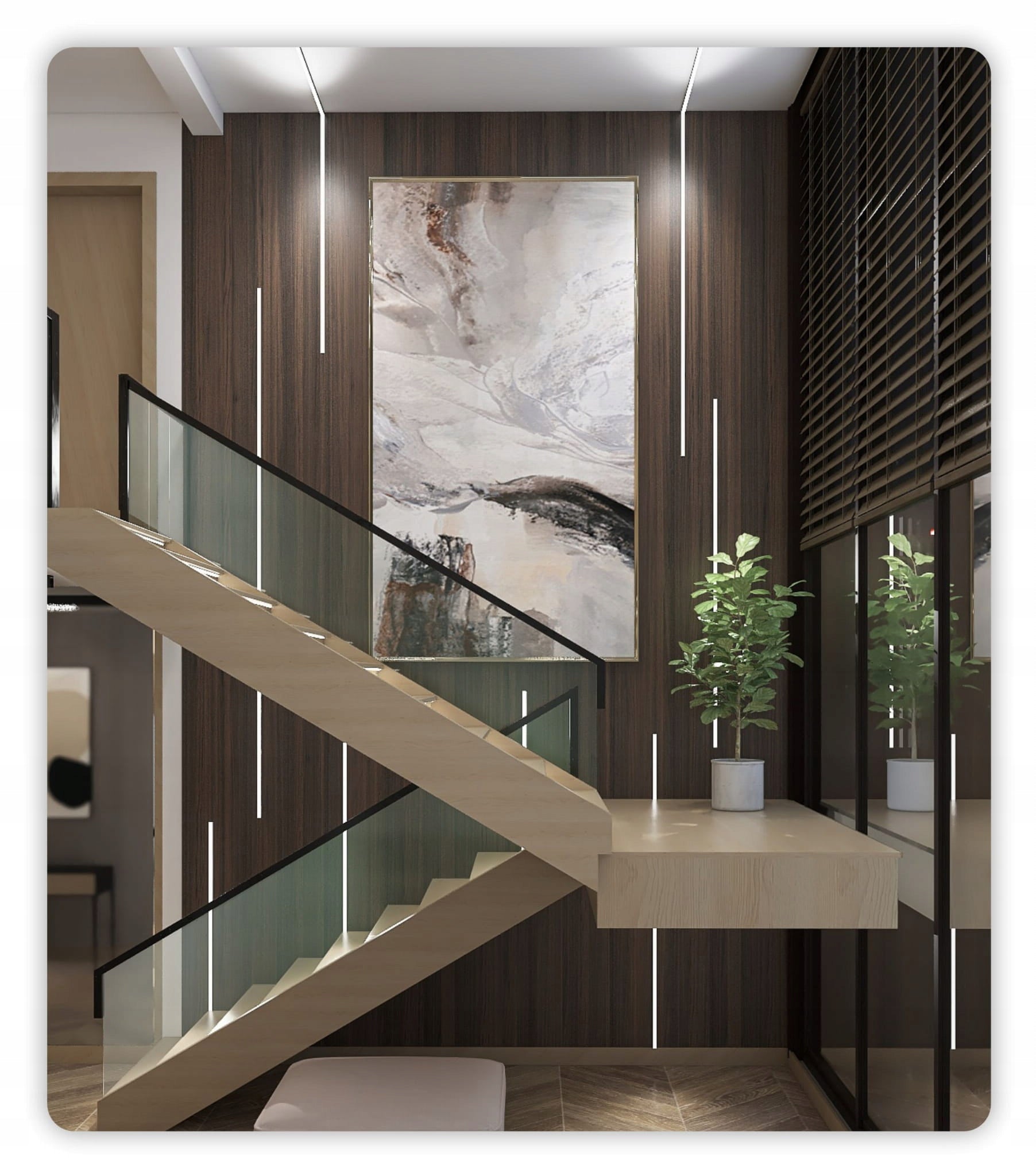 Integriertes LED-Flutlicht 