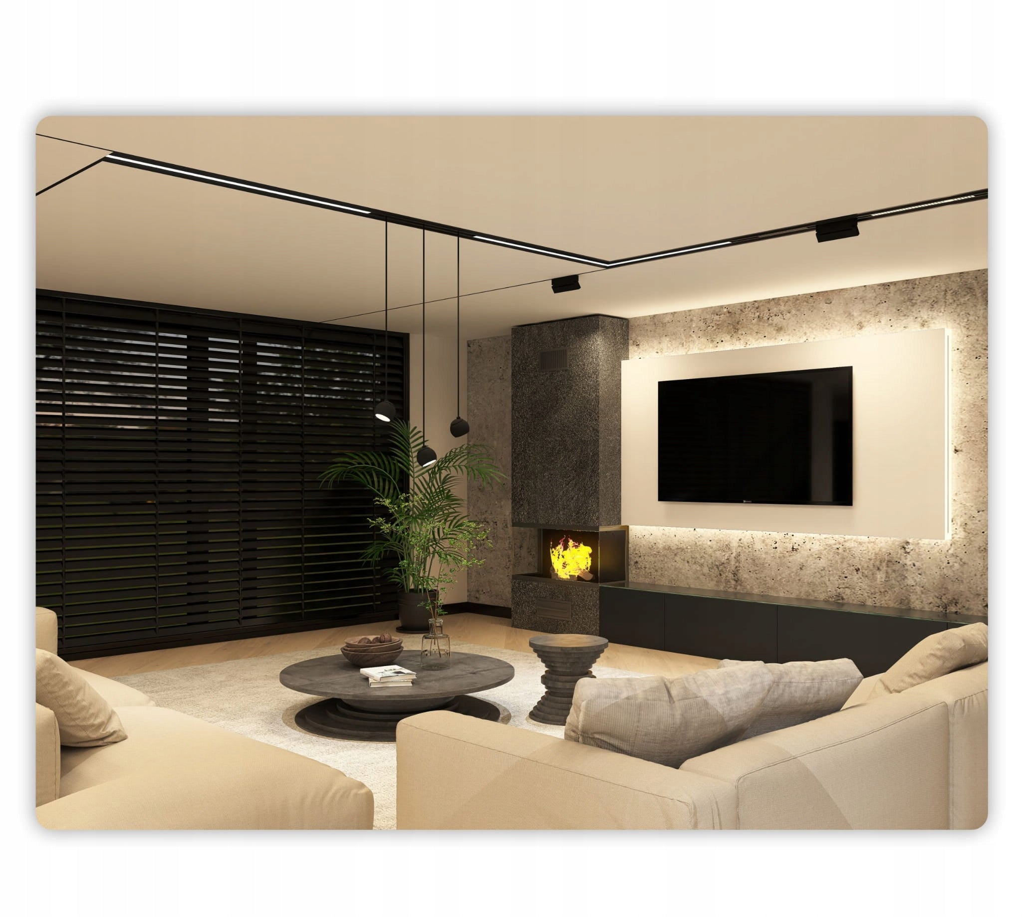Integrierte LED-Leuchte, neigbar 