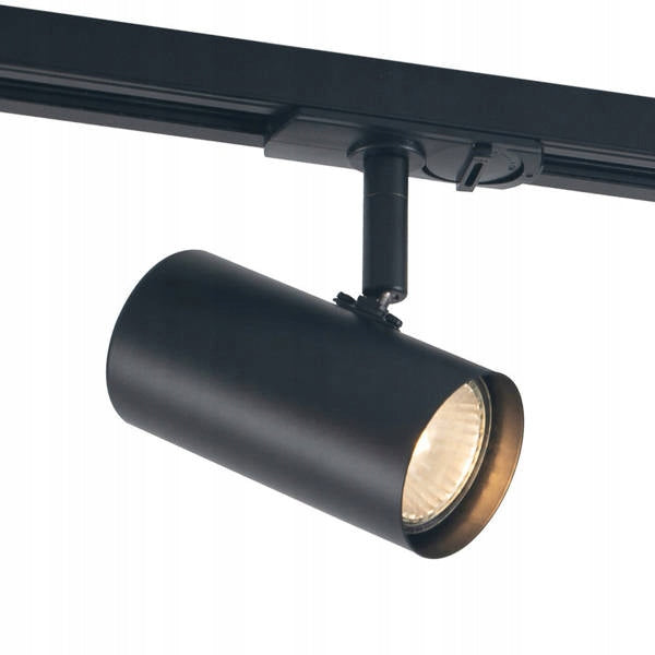 Die Lampe ist auf einer Schiene 920021-1-BL montiert 