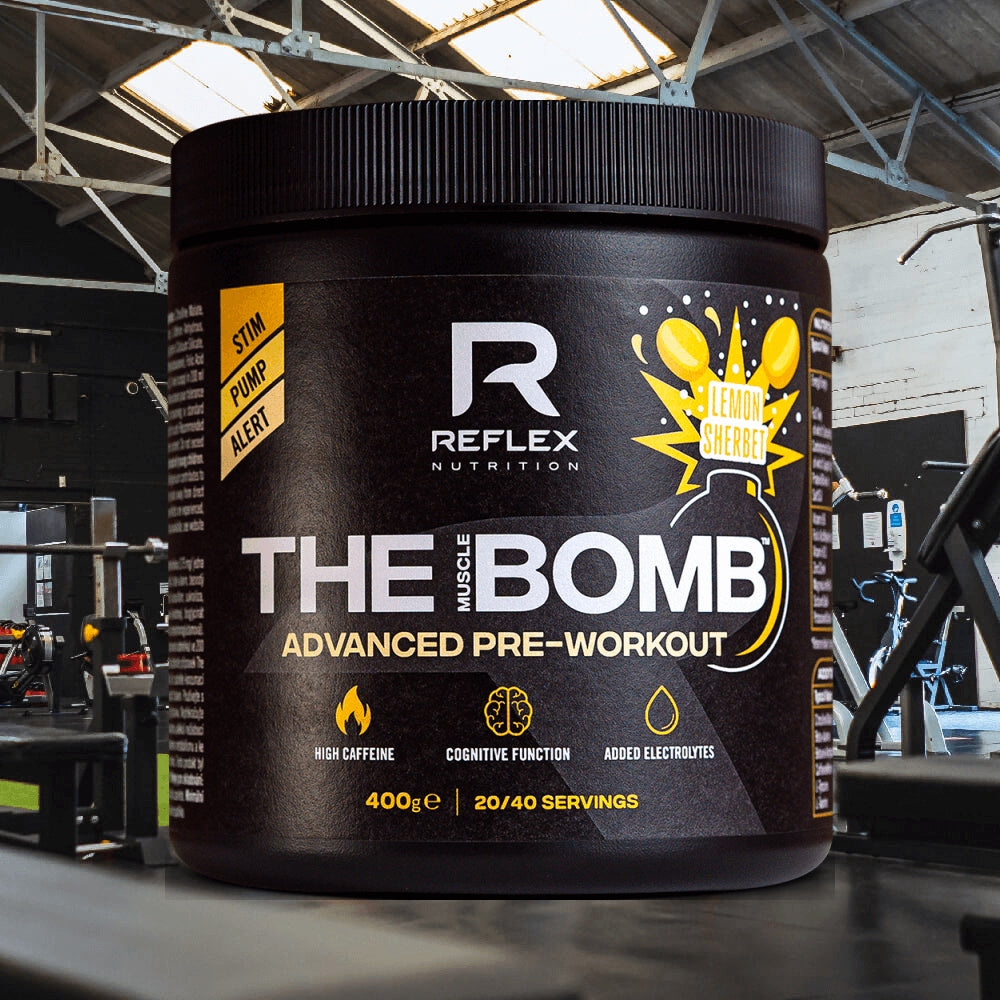 Reflex Nutrition The Muscle Bomb (40 servings) Lemon Sherbet Expiration date at least 3 months from the date of purchase