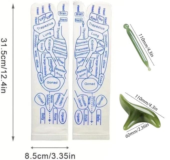 Reflexology Socks with Massager for Women 35-39 Set Kind feet