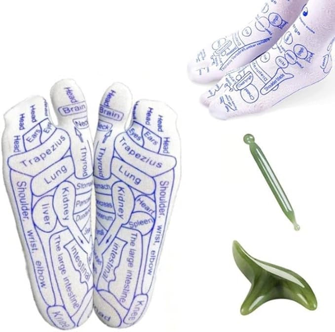 Reflexology Socks with Massager for Women 35-39 Set
