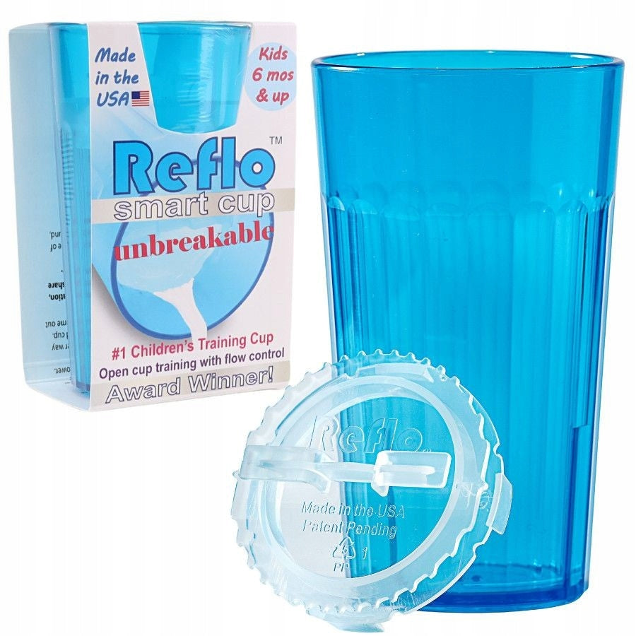 Unzerbrechlicher Trinklernbecher Reflo, blau, ab 6 Monaten 