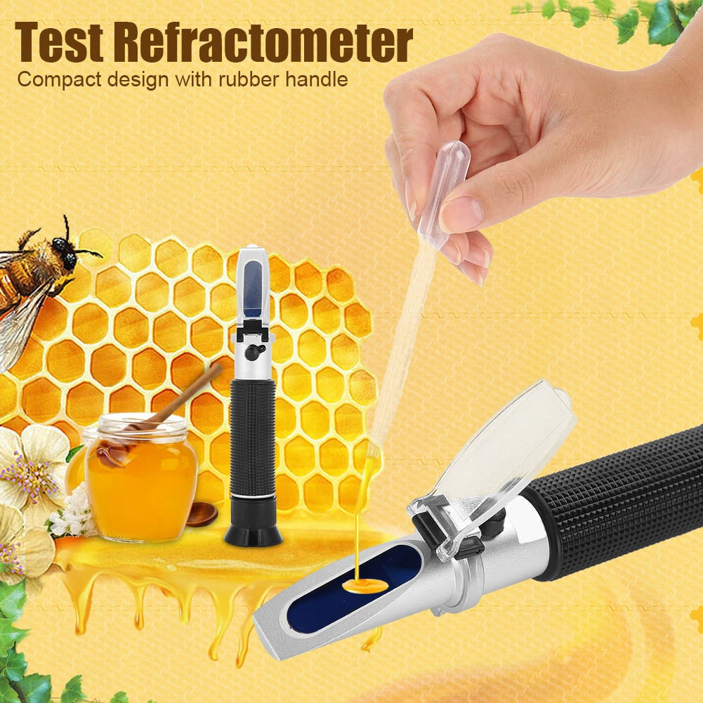 Refractometer, Brix Homebrew Meter Set for Beekeeping Honey Condenso