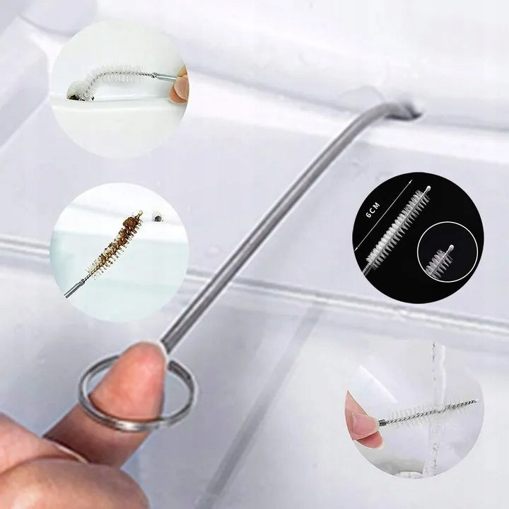 Refrigerator Drain Cleaning Kit Syringe Clearer Hose 5in1 Purpose metal